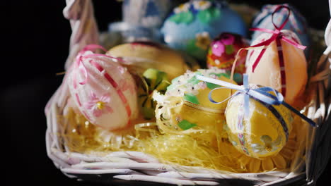 basket with decorative easter eggs 08