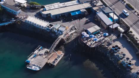 carlsbad lagoon water treatment plant drone view