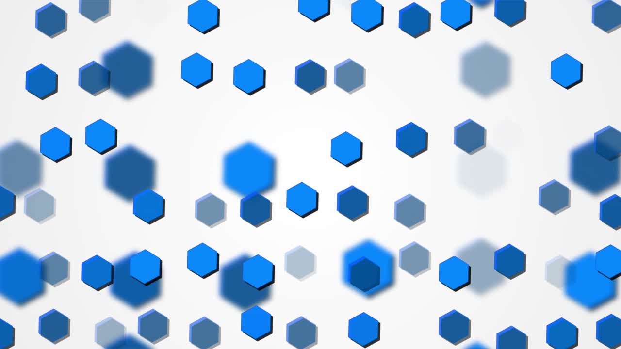 추상적인 육각형 운동 배경 루프