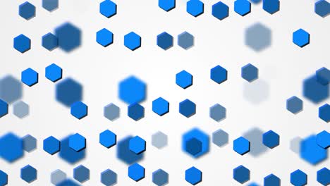 bucle de fondo de movimiento hexagonal abstracto