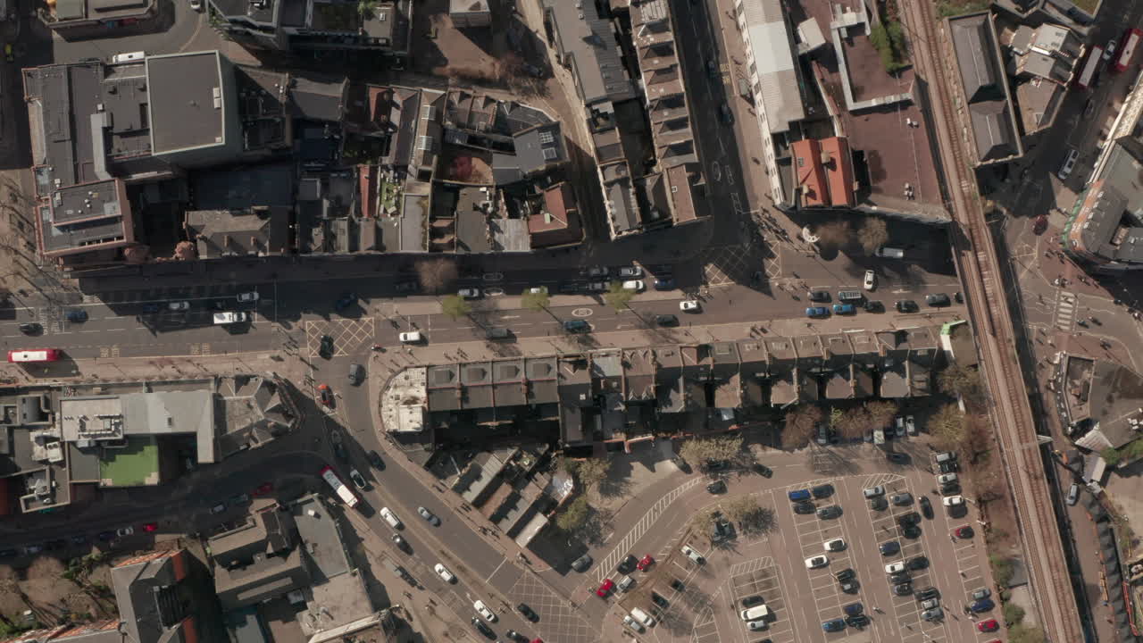 해크니 메어 스트리트 (hackney mare street) 에 대한 위에서 내려온 공중 촬영