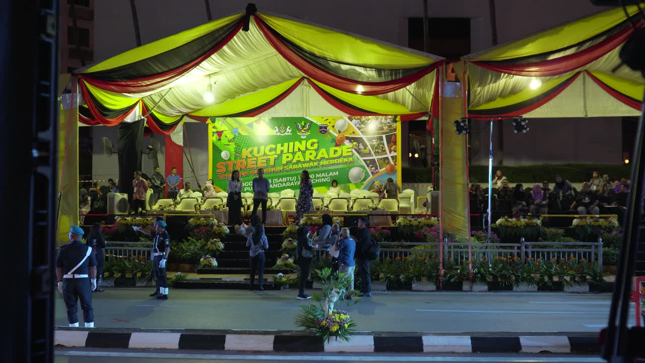Kuching Street Parade at Night