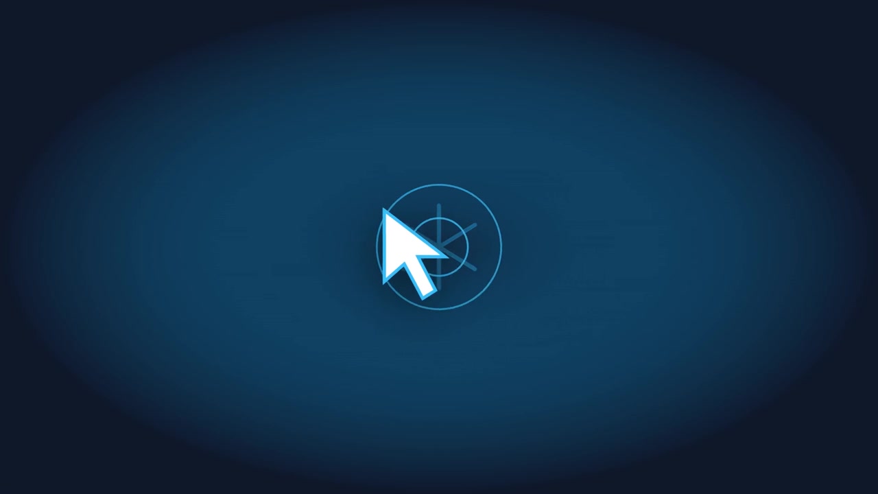 Computer Mouse Cursor Clicking on a Loading Icon