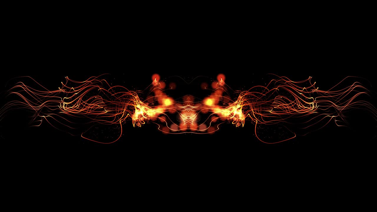 Fiamme astratte che si scontrano - loop continuo.