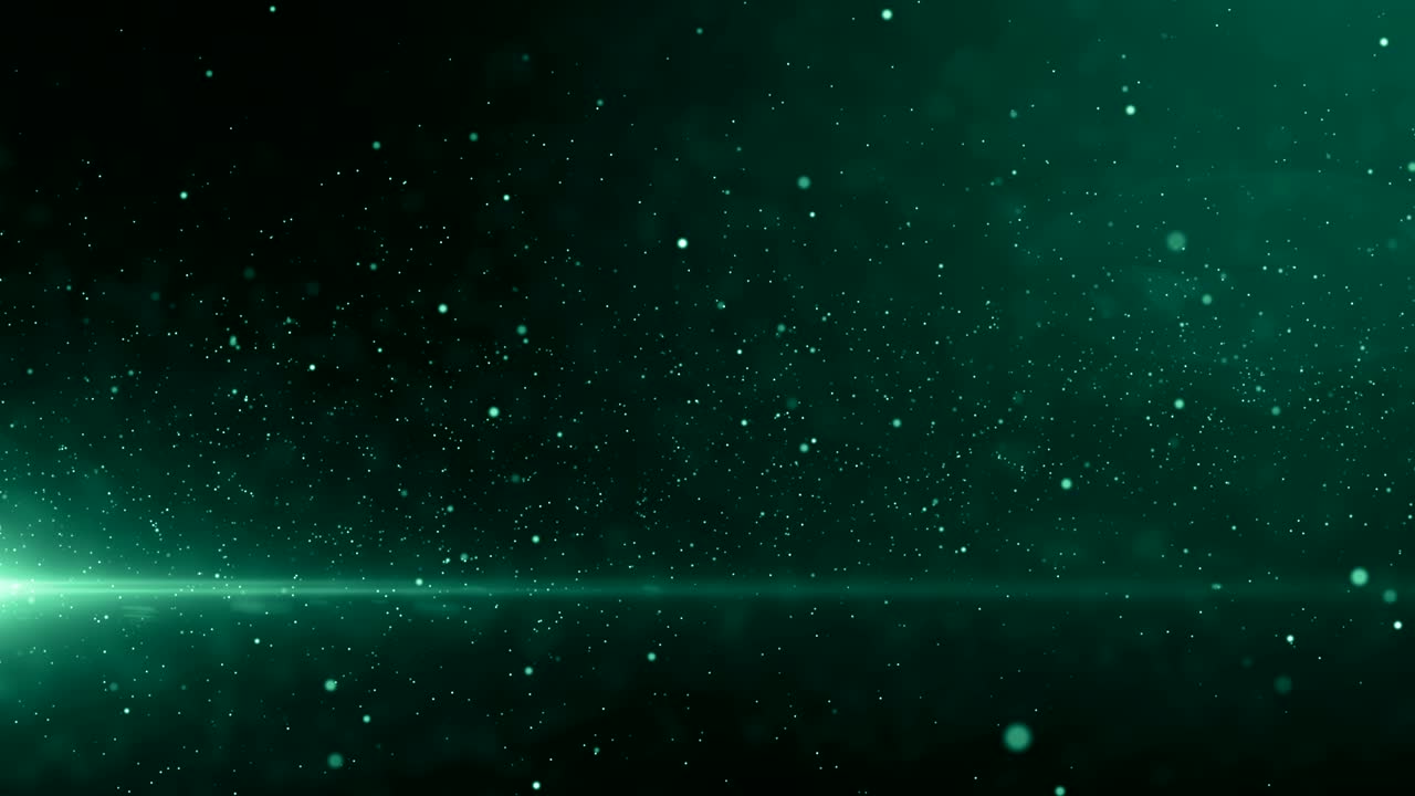 Particles dust abstract light bokeh motion titles cinematic background ...