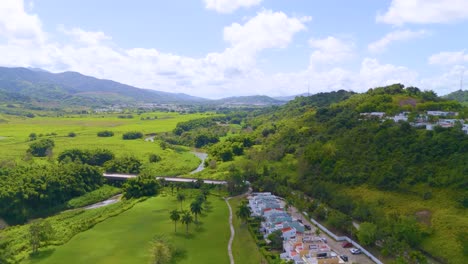 Drone footage of a Golf Course in Gurabo, Puerto Rico. Captures lush fairways, tropical scenery, and mountain views—ideal for travel, real estate, sports, and outdoor lifestyle content