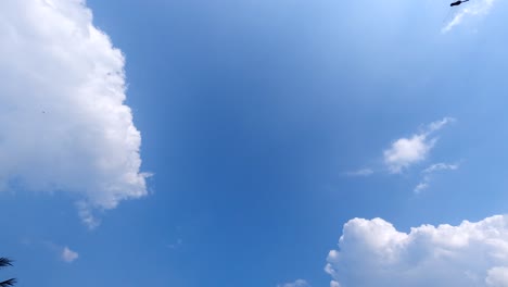 clouds are running in the autumn sky