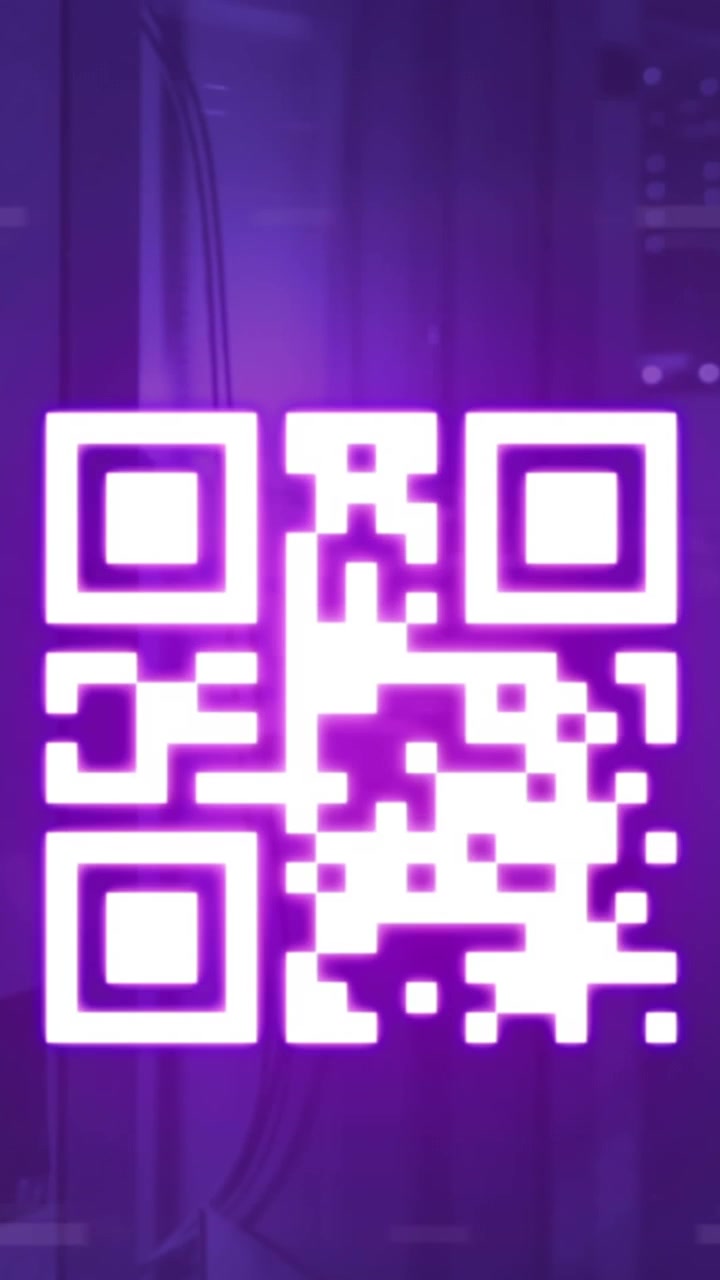 Animation qr code in abstract pattern, dots connected with lines forming geometric shapes, numbers