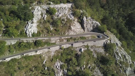 mountain road with winding curves