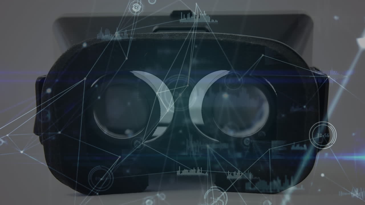 rete di connessioni e elaborazione dei dati contro la chiusura dell'auricolare