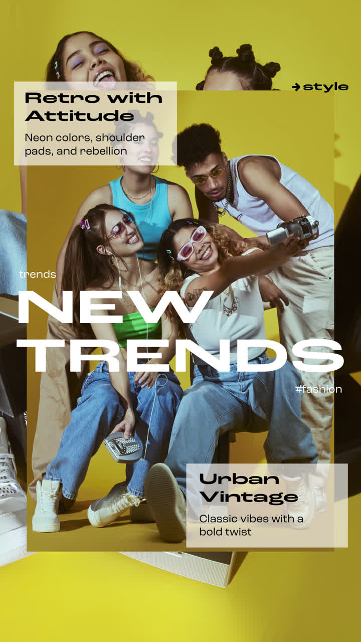 New Trends in Retro Urban Vintage Fashion
