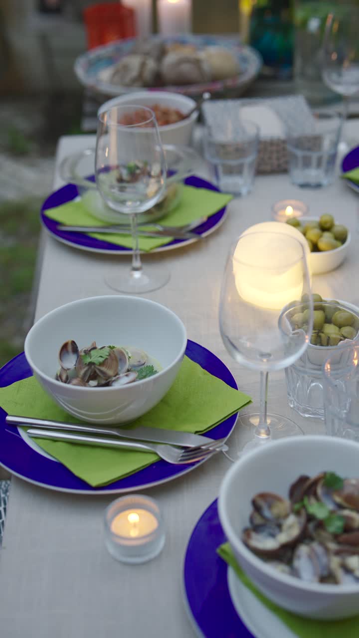 Elegant Outdoor Dinner Setting