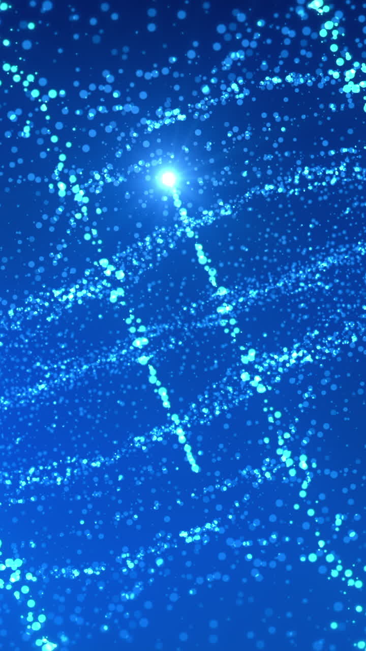 fondo de partículas azules abstractas