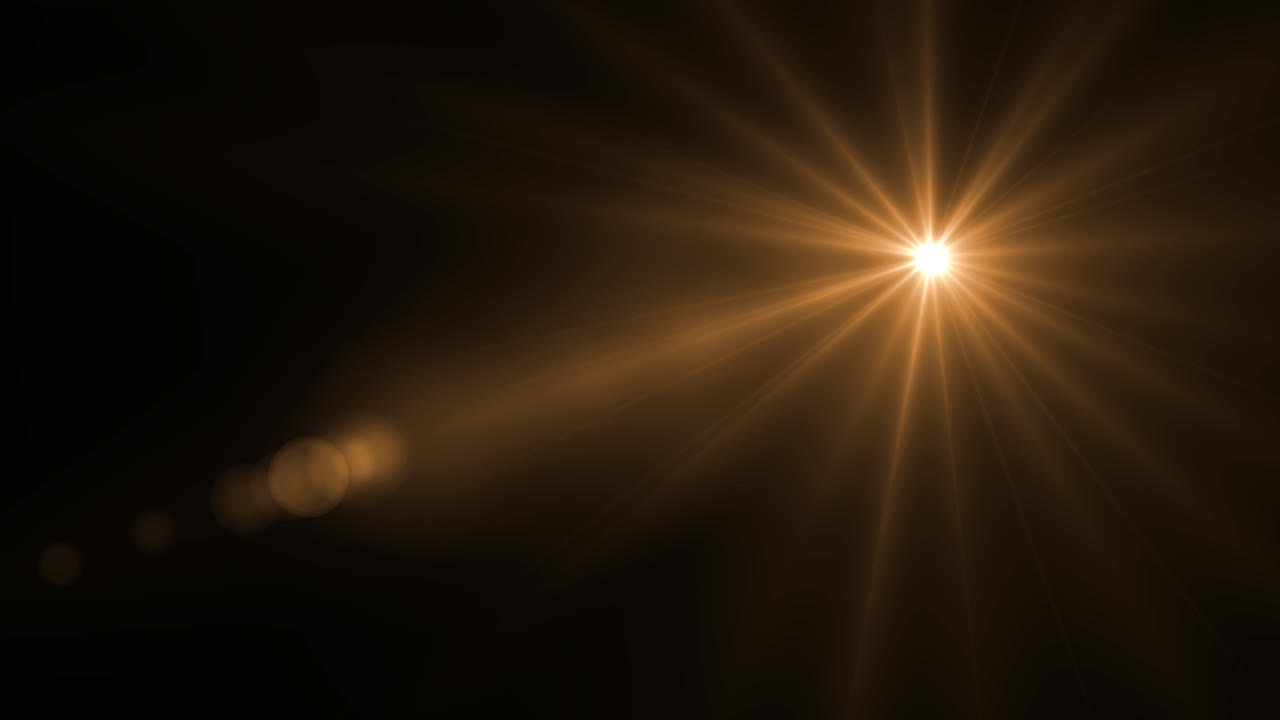 Optical lens flares rays transition seamless loop 4k beautiful white spotlight effects moving on top