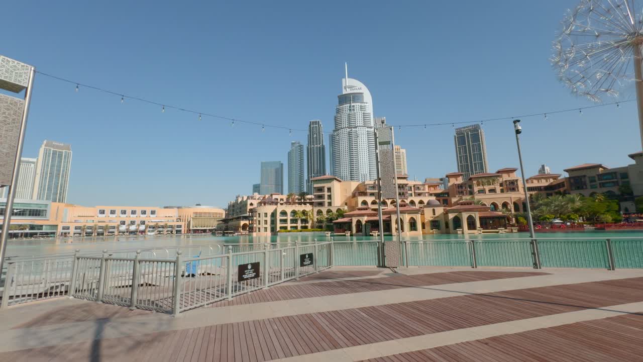 Dubai Fountain and Burj Khalifa View