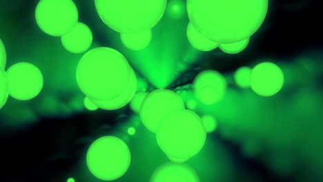 abstract green spheres