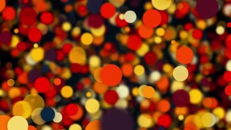 abstract vivid background with many of multicolored transparent round particles. computer generated 3d render