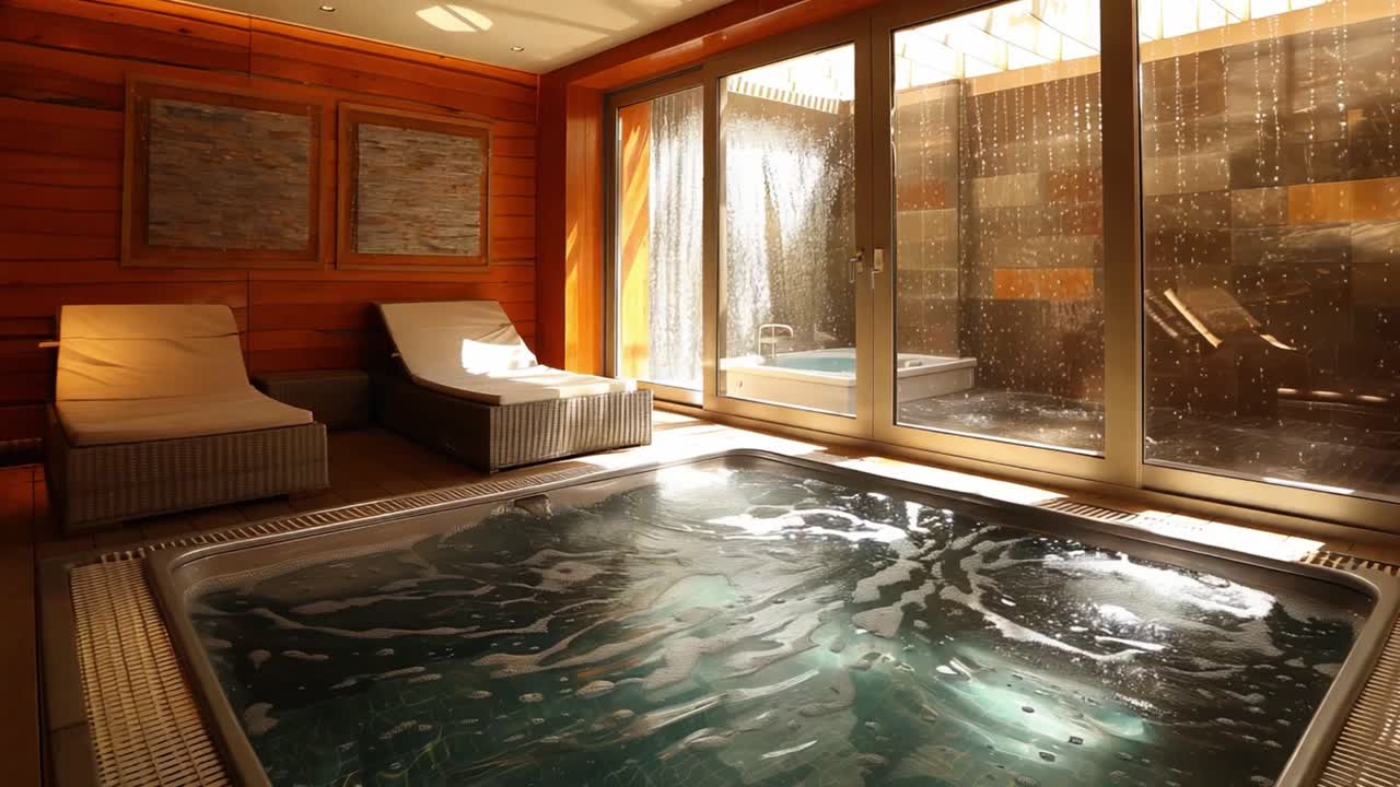 Relaxing Spa with Hot Tub