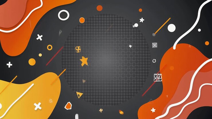 Dynamic Abstract Background Animation with Flowing Organic Shapes