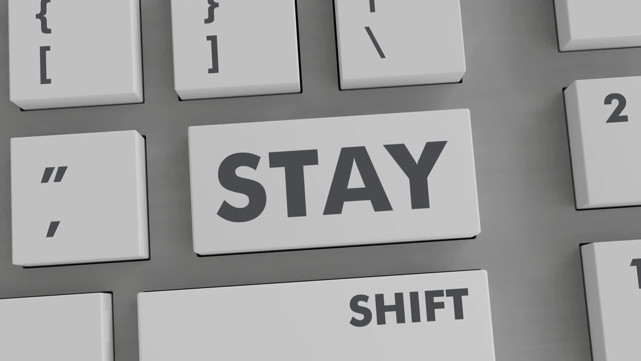 키보드에서 유지 버튼을 러