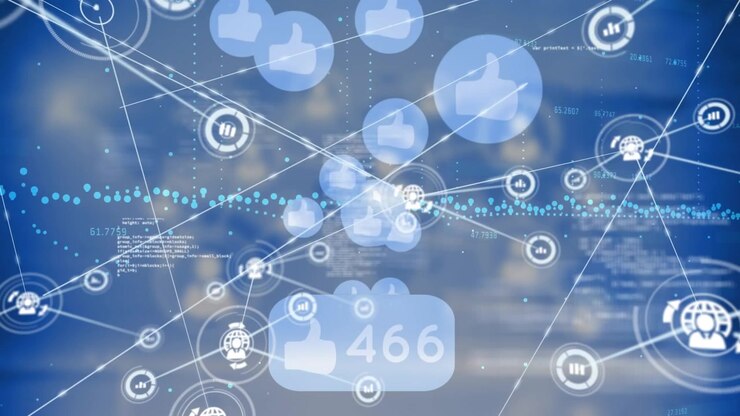 Digital Social Media Engagement Counter with Network Connections