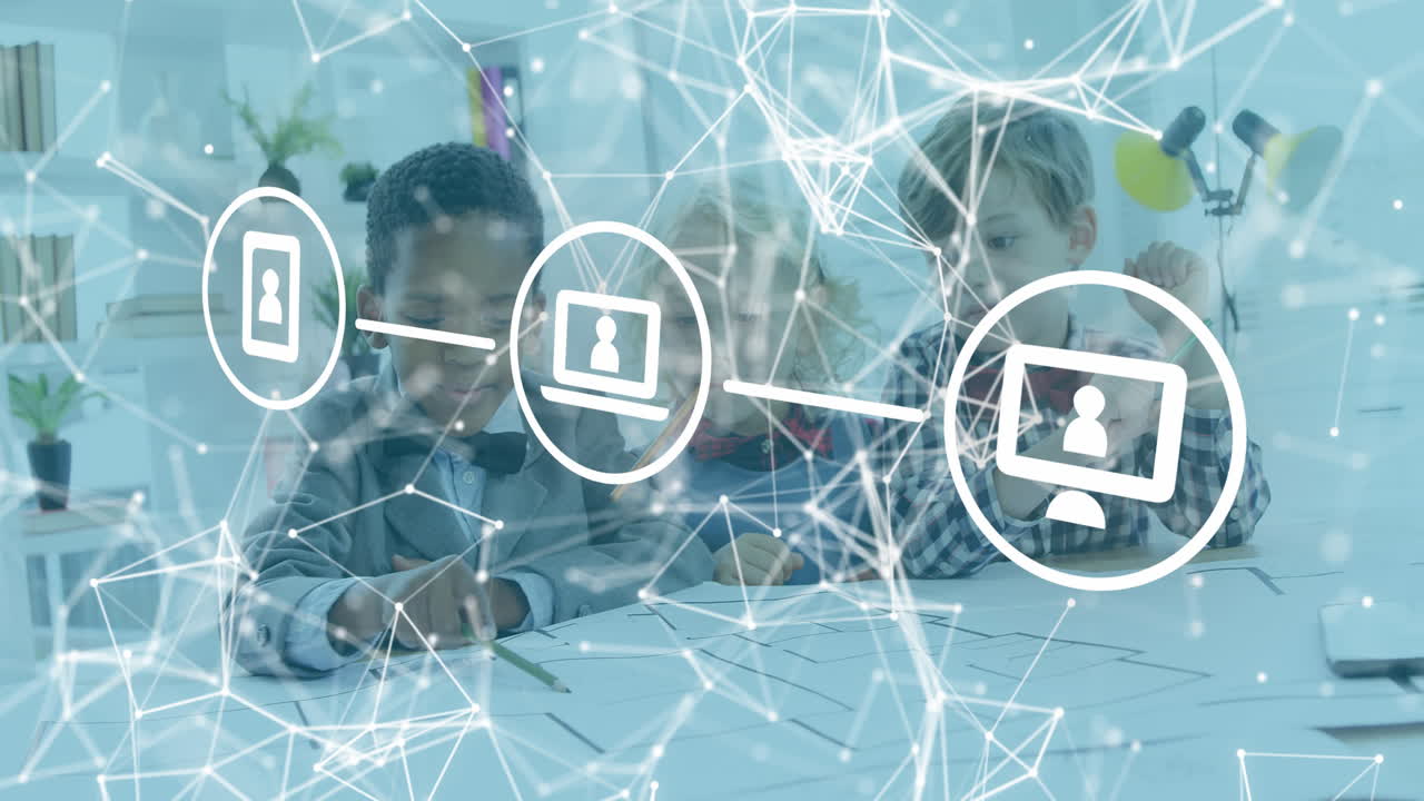 íconos sociales sobre los jóvenes que trabajan en planes.