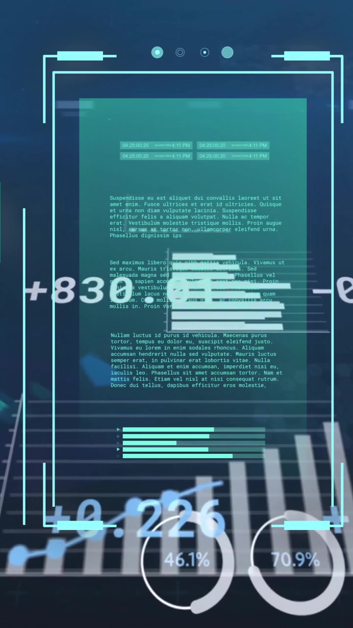Animation of data processing over diagrams