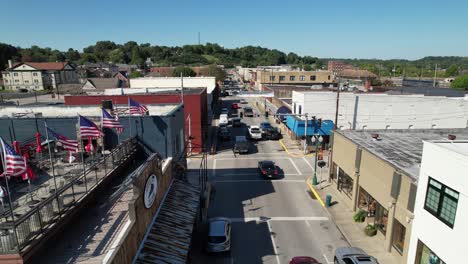 american flags flying over corbin kentucky