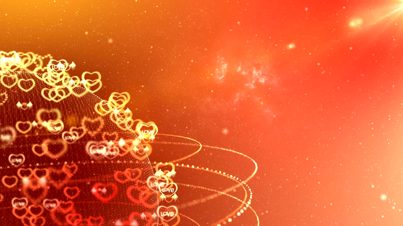 el viaje por el planeta del amor en el fondo de la galaxia en bucle.