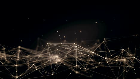 tecnología futurista en bucle abstracción molecular plexo de fondo conexiones de red red futurista brillante bucle sin costuras