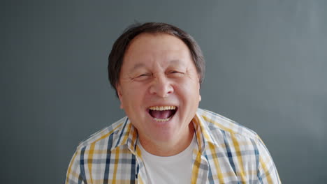 laughing senior man
