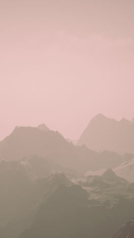 paisaje de la cordillera de niebla