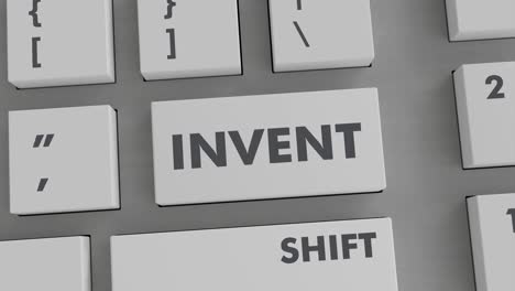 INVENT-BUTTON-PRESSING-ON-KEYBOARD