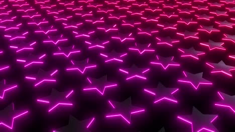 el bucle de estrellas de colores