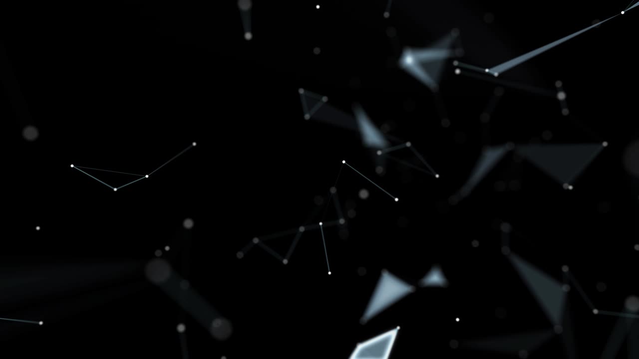 Network Connections Seamless Loop. Technology Abstract Background Concept.