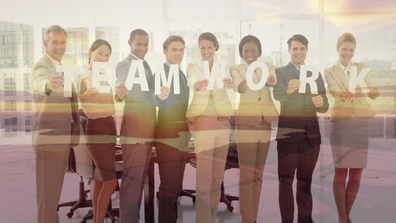 성공을 축하하는 팀