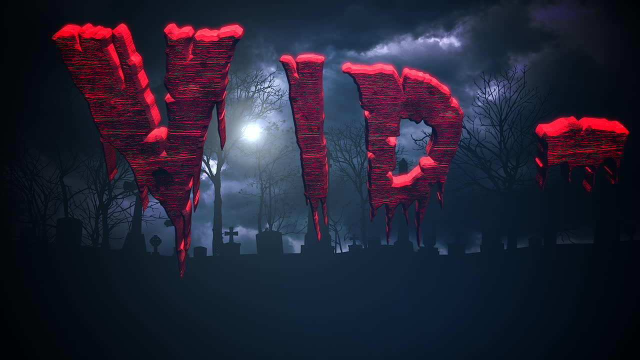 애니메이션 텍스트 covid-19 및 어두운 구름이 있는 배경