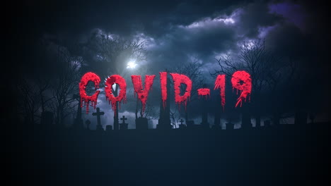 Animated-Text-Covid-19-and-Background-with-Dark-Clouds