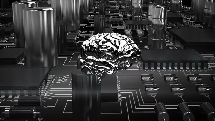 Metallic brain and computer circuit board