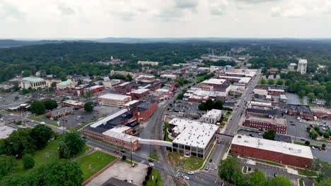 high aerial push over asheboro nc, north carolina