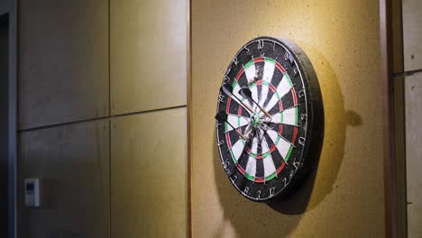 dartboard on a wall