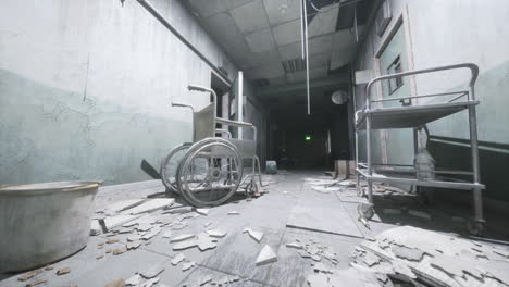 abandoned hospital hallway