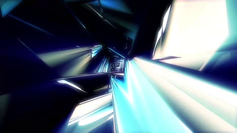 túnel de dibujos animados abstractos tridimensionales sin fin en azul - se puede utilizar como fondo de escenario en un concierto o evento