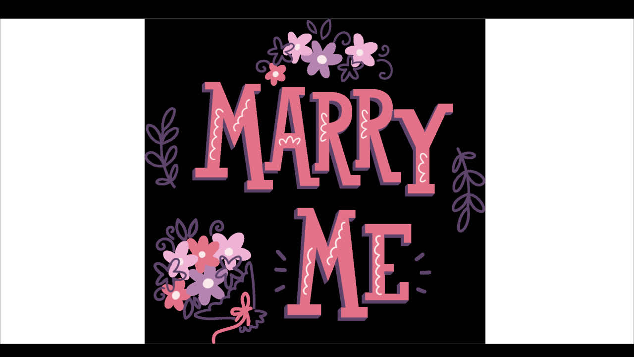 나와 결혼하라 그래픽 디자인