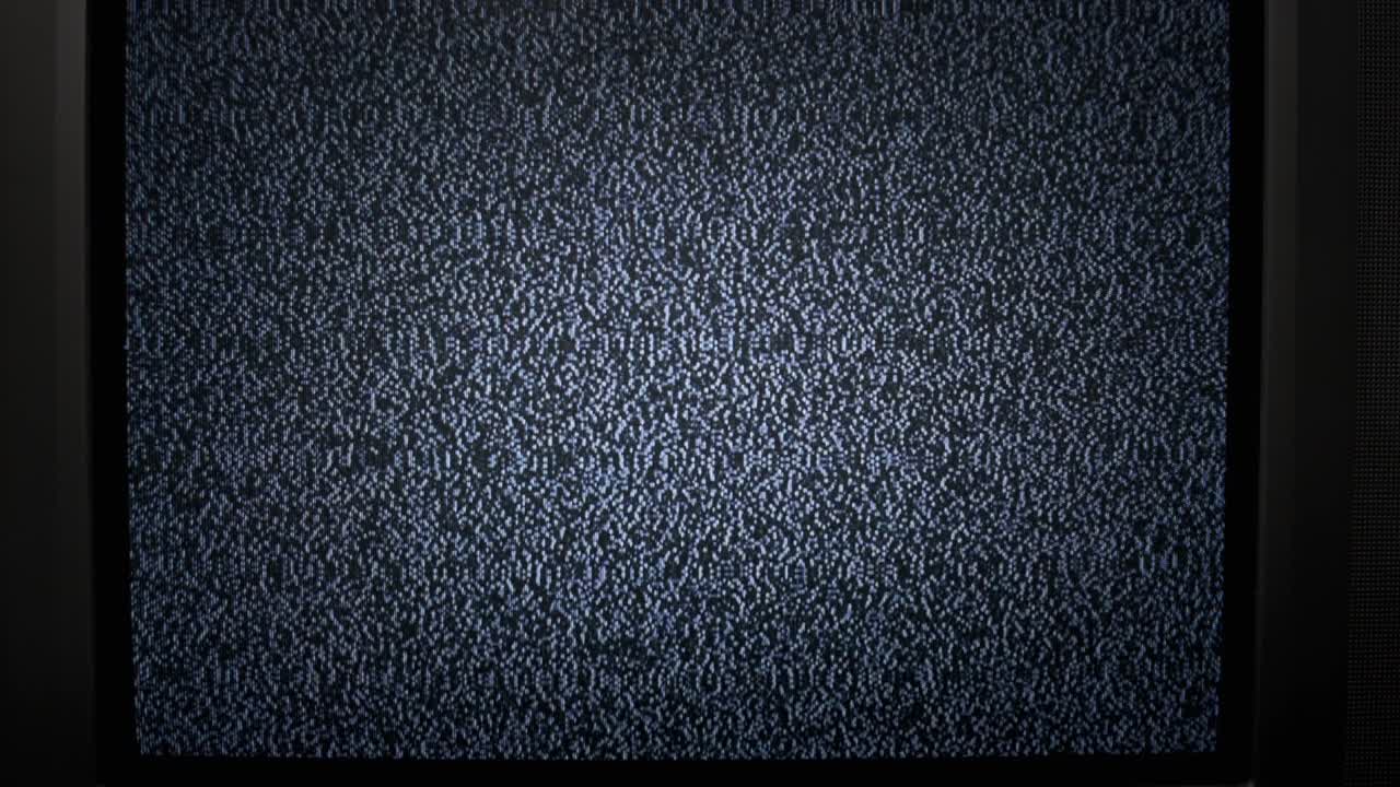 ruido estático de la televisión, señal analógica, pantalla antigua