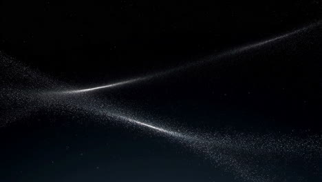 Abstract Particle Waves on Dark Background