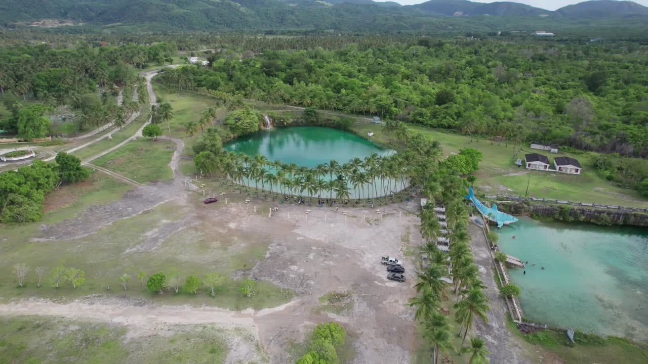 Aerial view of Las Aguas de Moisés, serene nature between Cariaco and Casanay