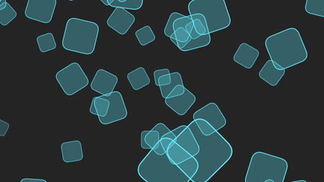 fondo abstracto de cuadrados azules geométricos de movimiento y mosca