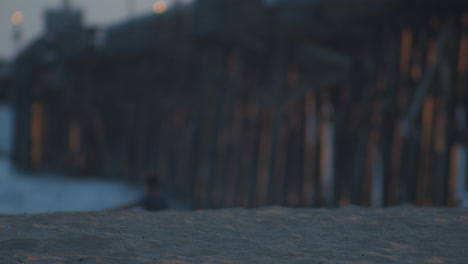 seal beach pier in dreamy focus