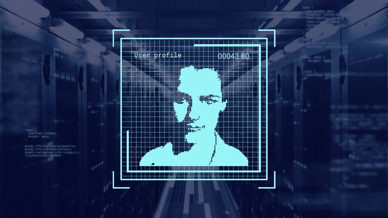 Digitaalinen kasvojentunnistus skannaa käyttäjiä datakeskuksessa